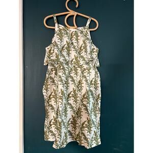 NWT Kate Quinn Woods Spaghetti Strap Ruffle Dress in Goldenrod 8y Organic Cotton